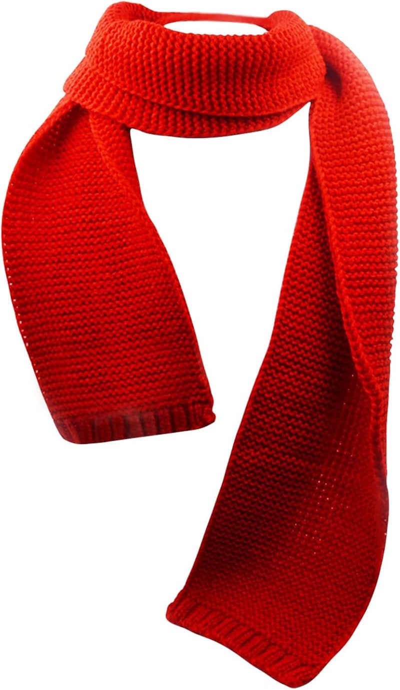 Piewag Kids Knit Scarf Toddler Winter Warm Scarves Neck Warmer Fashion Solid Color Scarf for Boys Girls - Image 2